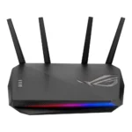 ASUS ROG Strix GS‑AX5400 Dual‑Band WiFi 6 Gaming Router, 5400 Mbps, 4× Gigabit LAN, Game Boost, RGB Lighting